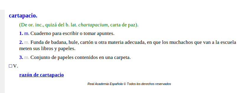 ¿Por qué El Cartapacio se llama así?