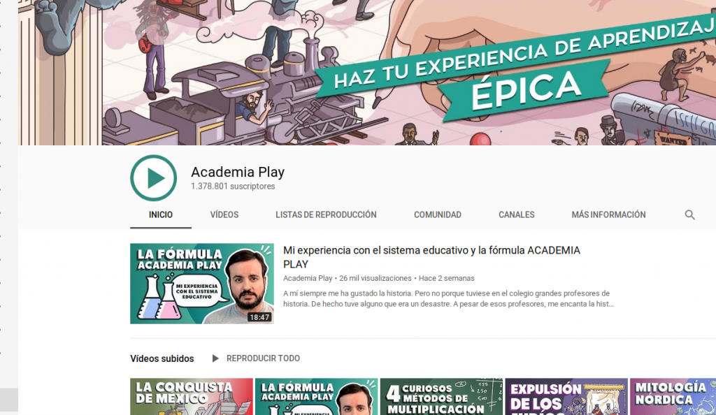 Academia Play (Youtubers con los que dejarías a tus hijos, 6)