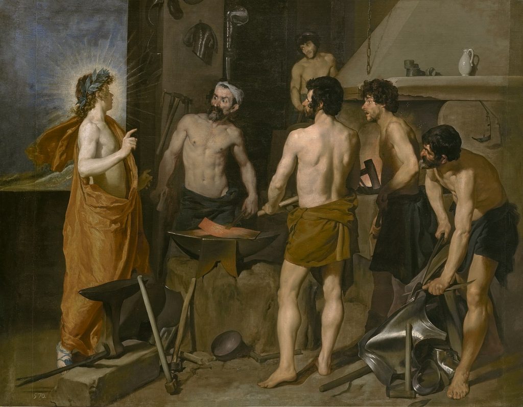 La fragua de Vulcano, de Velázquez