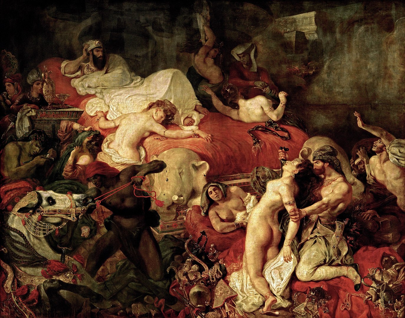 La muerte de Sardanápalo, de Delacroix