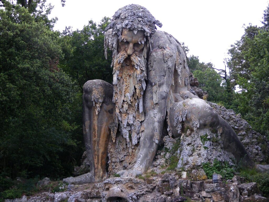 El Coloso de los Apeninos, de Giambologna