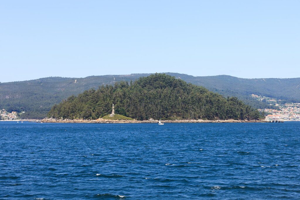 La isla de Tambo, en Poio (Pontevedra)