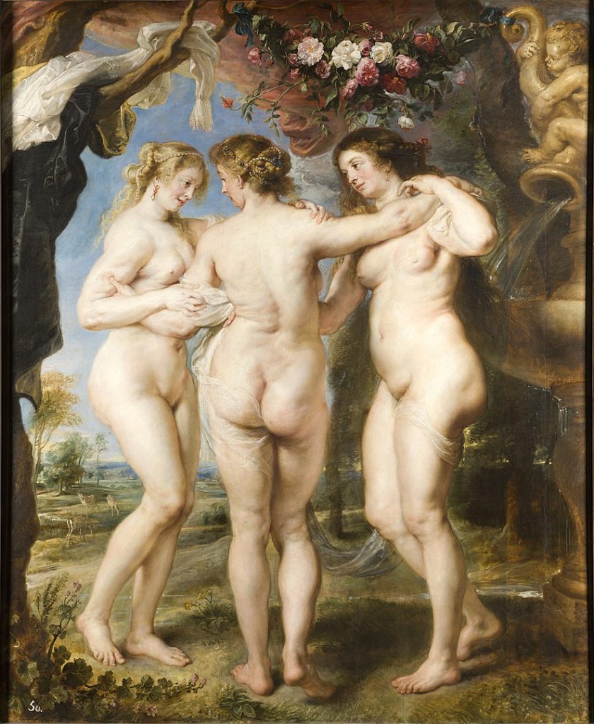 Las tres Gracias, de Rubens