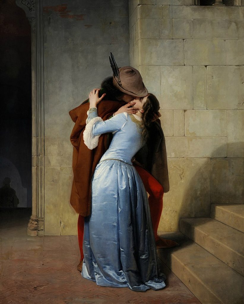 El beso. Episodio de la juventud, de Francesco Hayez