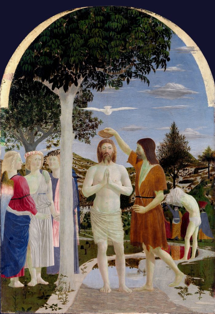 El bautismo de Cristo, de Piero della Francesca