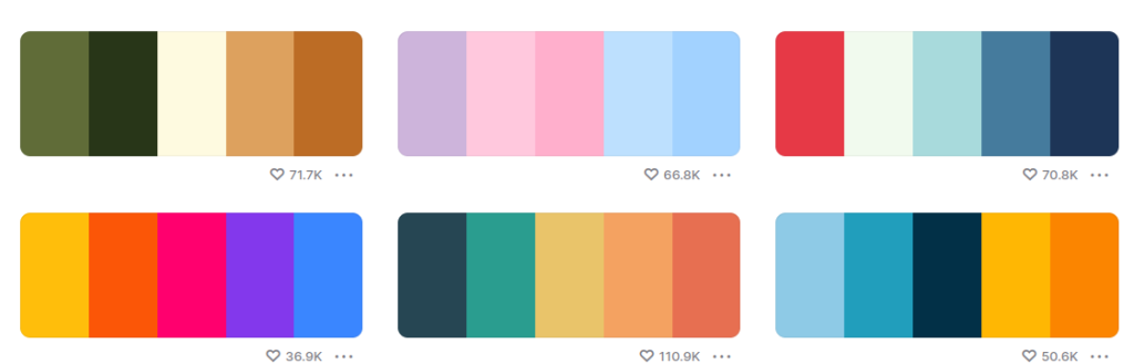 Coolors, un generador de paletas de colores