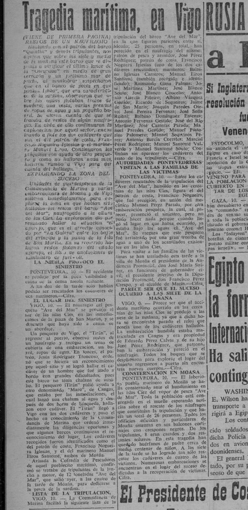 La tragedia del Ave del Mar