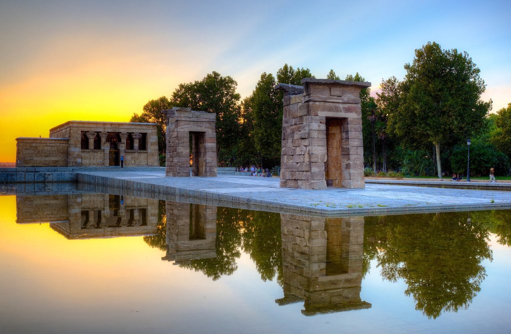 El templo de Debod, en Madrid